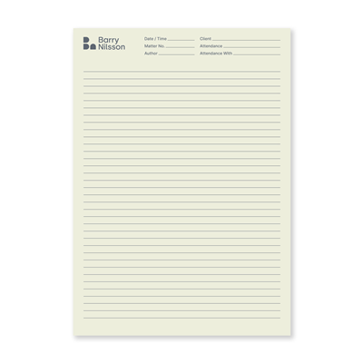 MEMO PADS ''BEIGE''  (Pad of 100's)